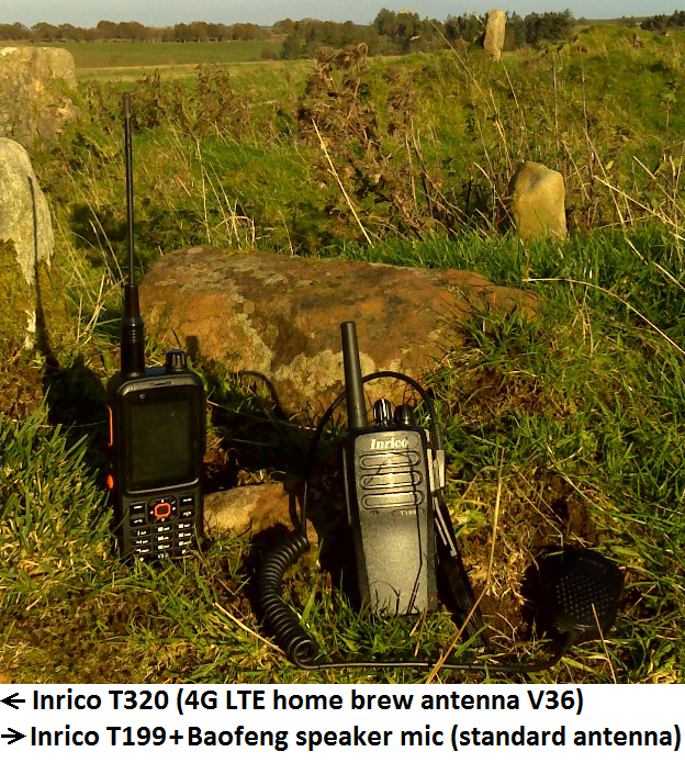 Inrico T-320 and T-199 network radio transceivers.